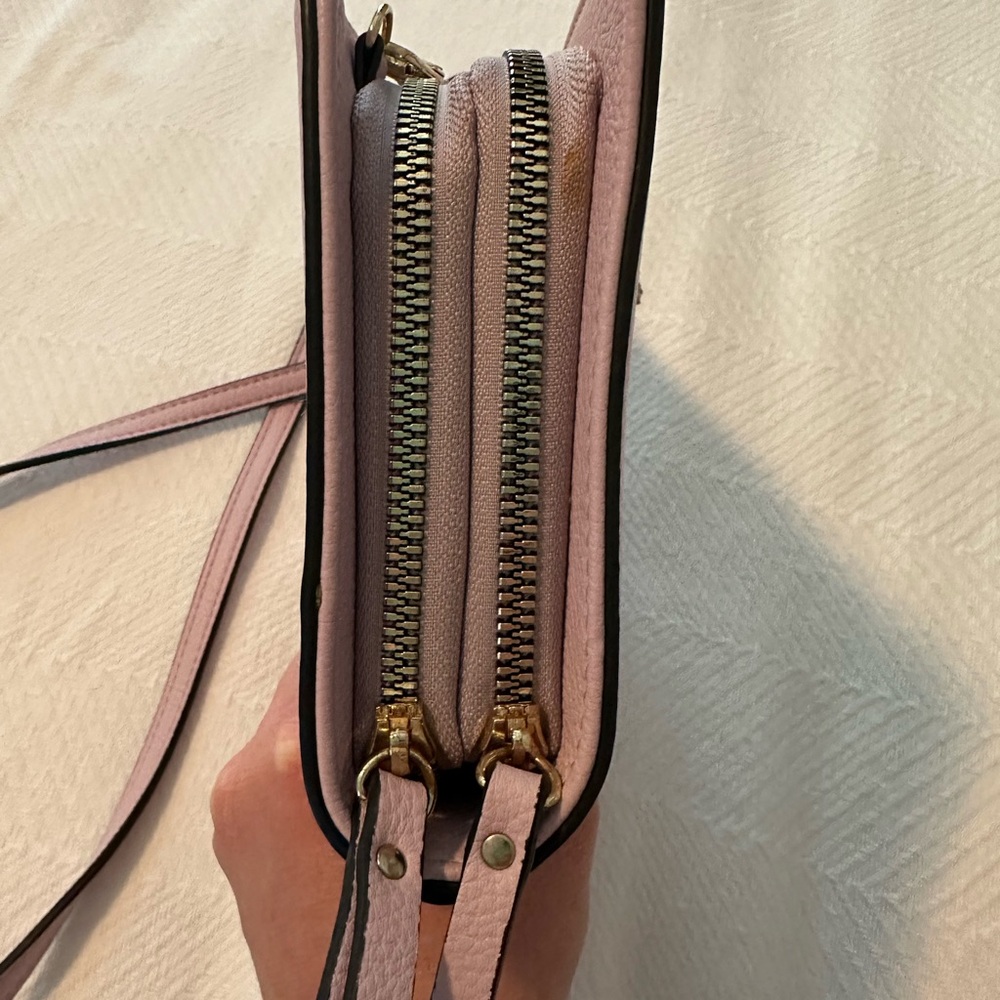 Gianni Bini Purple and Gold Crossbody Bag with Ornate Clasp - Picture 7 of 8